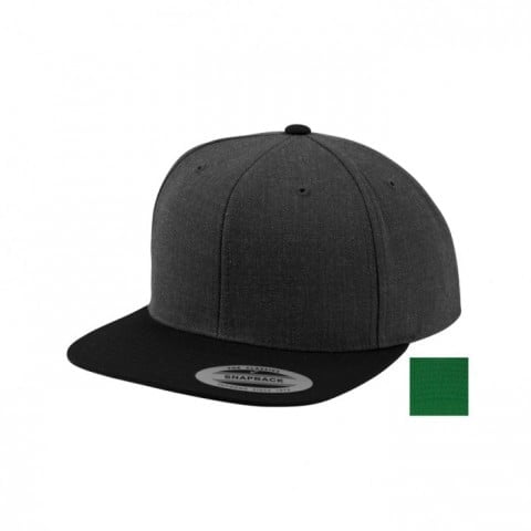 węgielkowo-czarny snapback flexfit z haftem