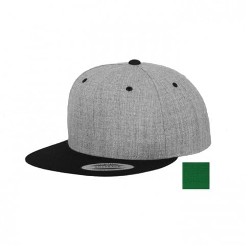 heather grey-black snapback flexfit z haftem