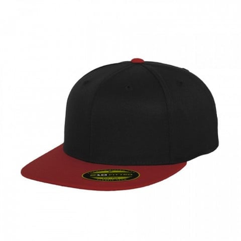 czarno-czerwony fullcap Premium 210 Fitted