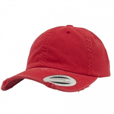 czerwona niskoprofilowa czapka flexfit
