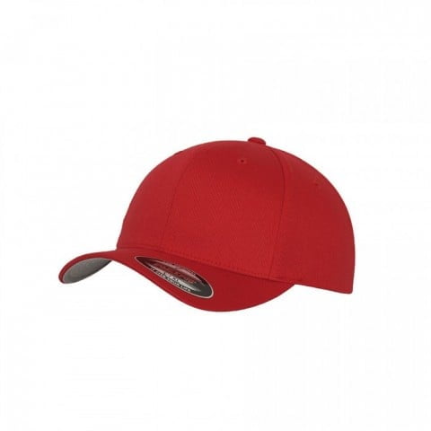 czerwona czapka flexfit wooly