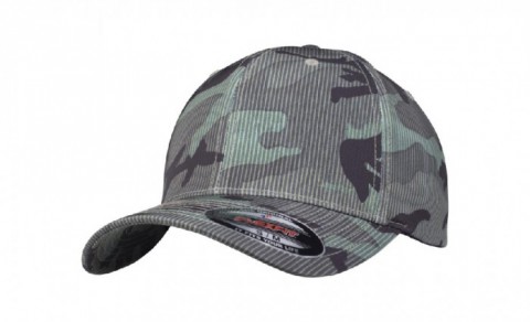 Green Camouflage - Czapka Flexfit Camo Stripe