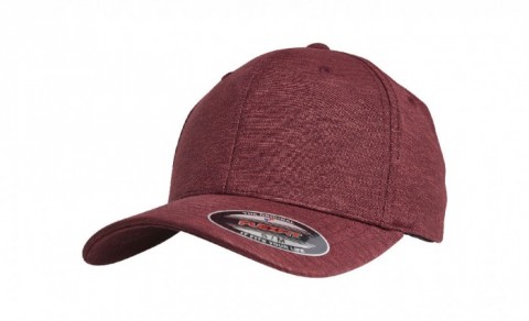 Burgundy - Czapka Flexfit Natural Melange