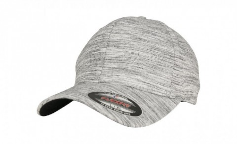 Black/Grey - Czapka Flexfit Stripes Melange