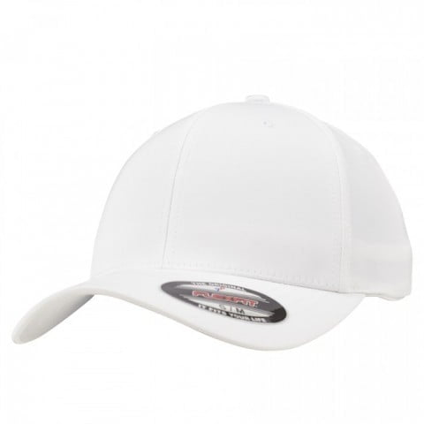 biała czapka flexfit tech