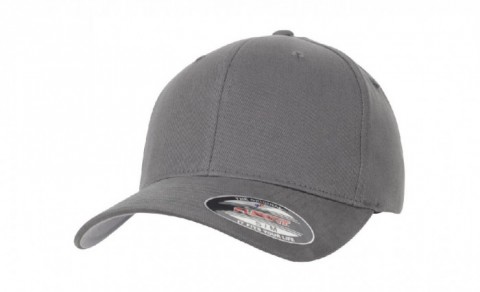 Grey - Czapka Flexfit Brushed Twill