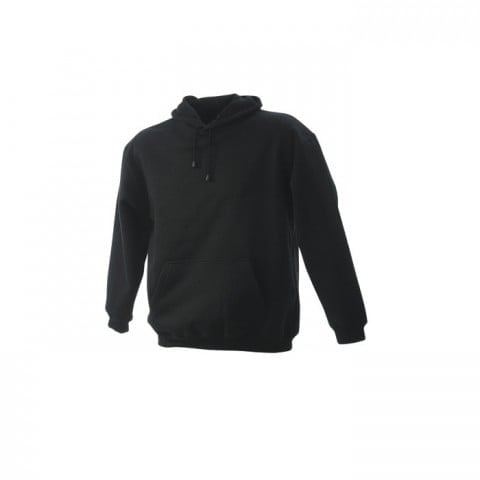 Black - Męska bluza bez zamka Hooded Jacket