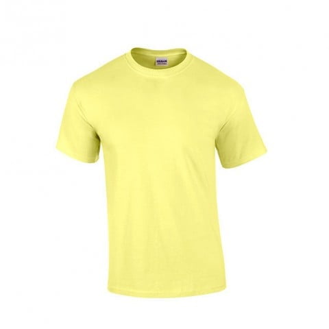 Żółta koszulka reklamowa T-shirt Ultra Cotton Gildan 2000