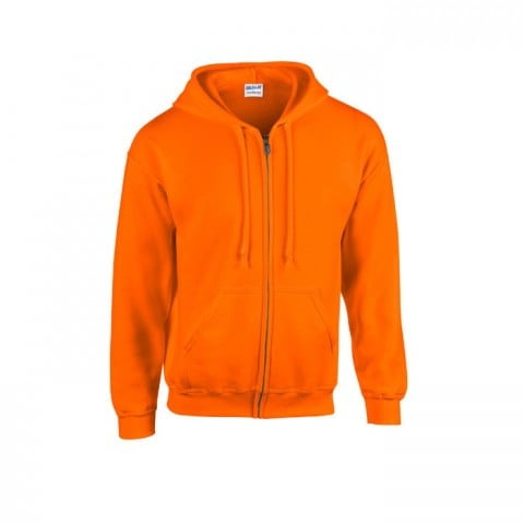 Safety Orange - Bluza z pełnym zamkiem Heavy Blend™