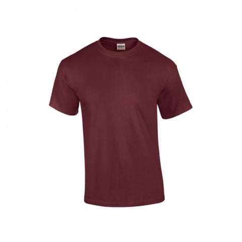 Bordowa koszulka reklamowa T-shirt Ultra Cotton Gildan 2000