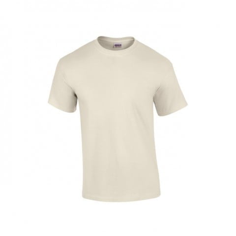 Beżowa koszulka reklamowa T-shirt Ultra Cotton Gildan 2000
