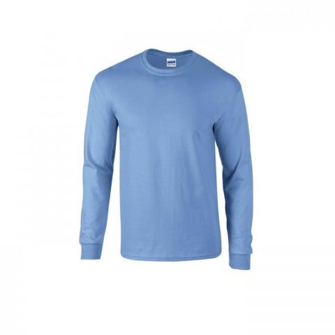 Niebieska koszulka z długim rękawem z własnym haftem lub drukiem Longsleeve T-Shirt Ultra Cotton™ Gildan 2400