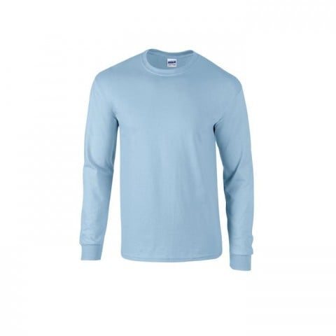 Błękitna koszulka z długim rękawem z własnym haftem lub drukiem Longsleeve T-Shirt Ultra Cotton™ Gildan 2400