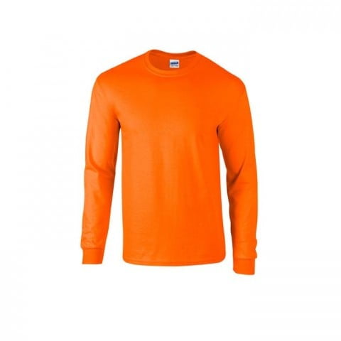 Pomarańczowa koszulka z długim rękawem z własnym haftem lub drukiem Longsleeve T-Shirt Ultra Cotton™ Gildan 2400