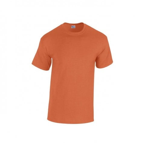 Prosta klasyczna pomarańczowa koszulka Heavy Cotton Gildan 5000