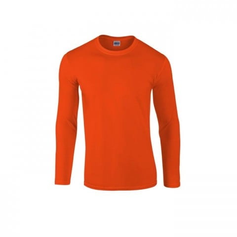 Red longsleeve tee Gildan Softstyle 64400