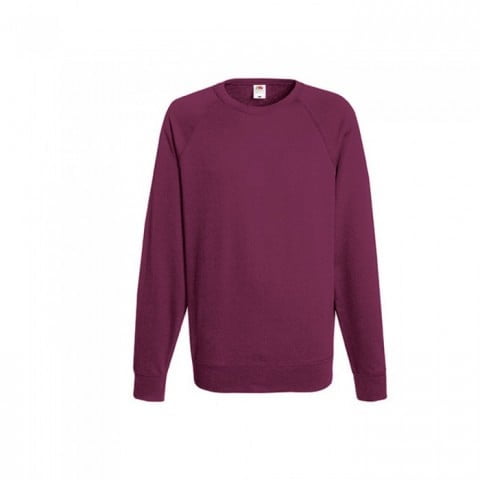 Burgundy - Męska bluza Raglan