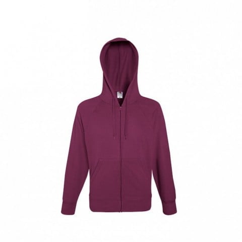 Burgundy - Bluza z zamkiem Lightweight