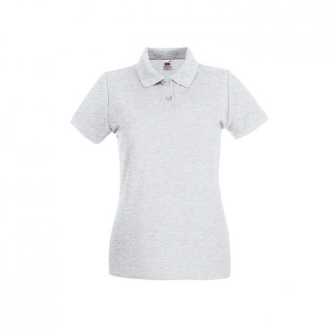 Ash (Heather)  - Damska koszulka polo Premium Lady-Fit