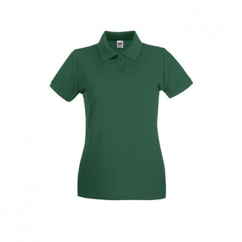 Bottle Green - Damska koszulka polo Premium Lady-Fit