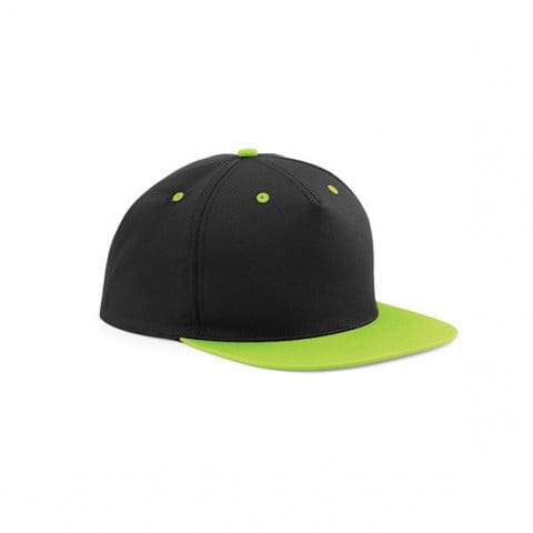 czarno-zielona czapka reklamowa z haftem