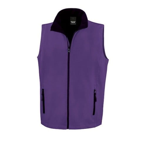 Purple - Herren Softshell Bodywarmer Printable