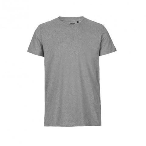 Sport Grey (Heather) - Męski T-Shirt w serek Fairtrade