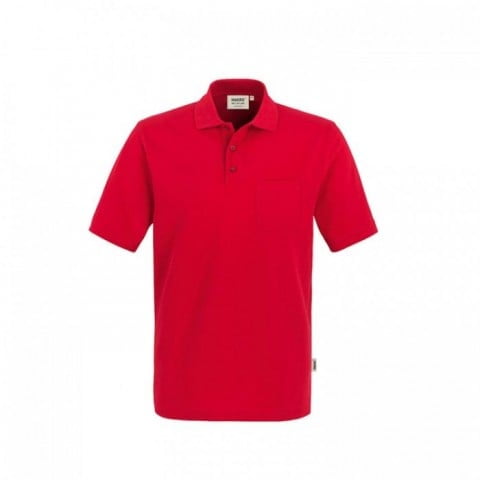 Red - Koszulka polo Top z kieszonką 802