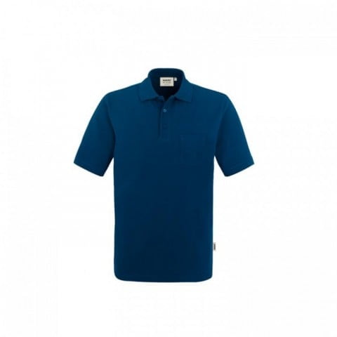 Navy Blue - Koszulka polo Top z kieszonką 802