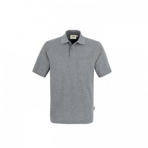 Mottled Grey - Koszulka polo Top z kieszonką 802