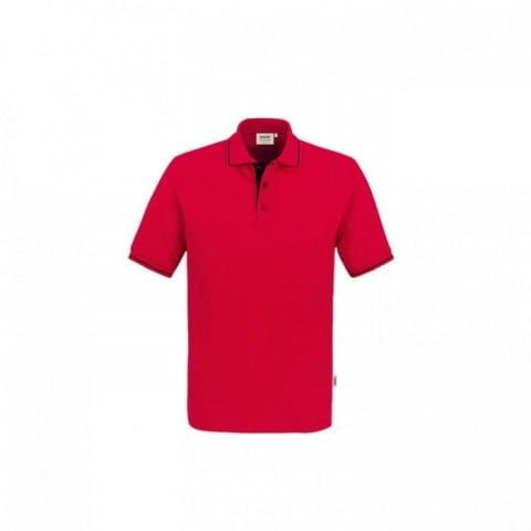 Red - Męska koszulka polo Casual 803