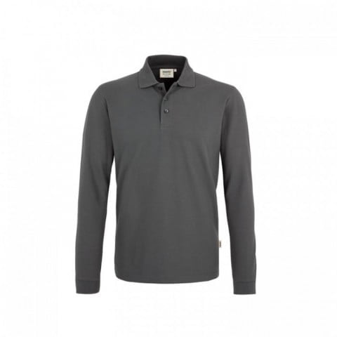 Graphite Grey - Męska koszulka Polo Classic z długim rekawem 820