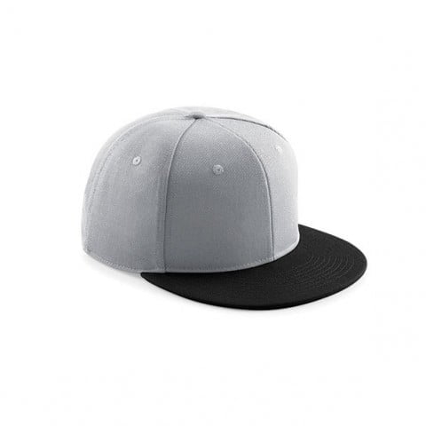 grau-schwarz snapback mit kontrast schirm