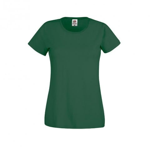 Damska koszulka zielona Original Lady Fit Fruit of the Loom 61-420-0