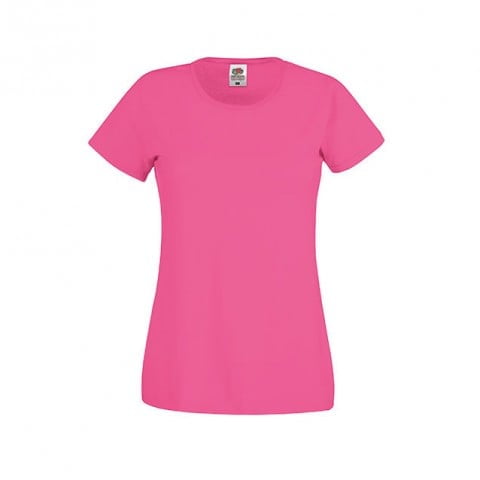Damska koszulka różowa Original Lady Fit Fruit of the Loom 61-420-0