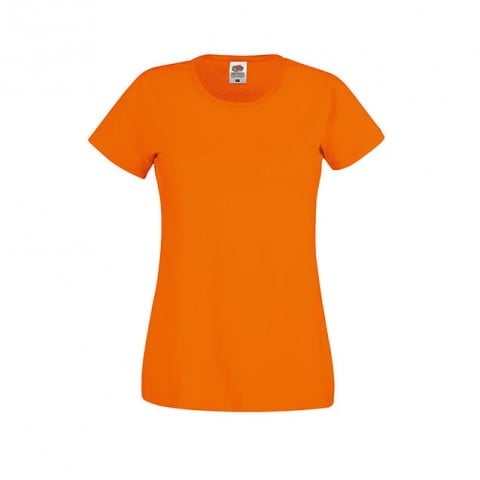 Damska koszulka pomarańczowa Original Lady Fit Fruit of the Loom 61-420-0