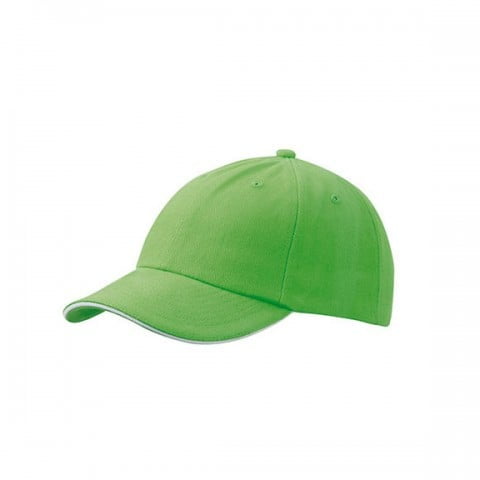 zielono-biała czapka sandwich firmowa