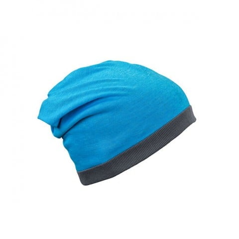 Turquoise Melange/Dark Grey - Czapka letnia Heather Beanie