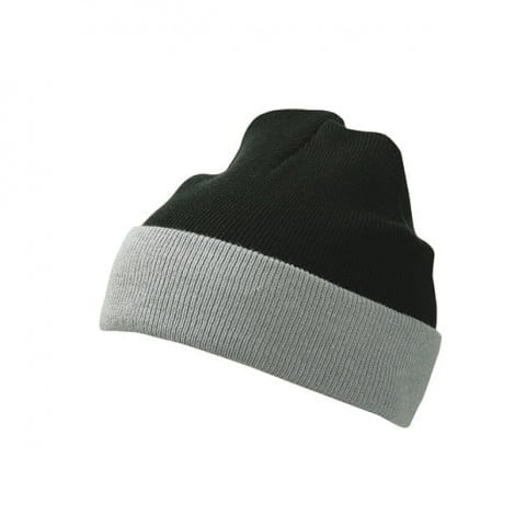 Black/Grey - Czapka zimowa Knitted