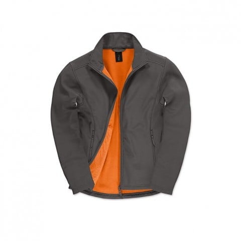 dunkelgrau softshells bestickt