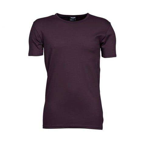 Fioletowy t-shirt męski Tee Jays Interlock Tee 520