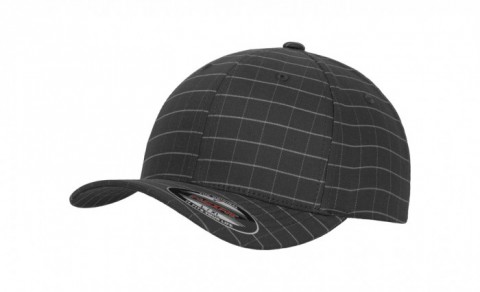 Dark Grey/Grey - Czapka Flexfit Square Check 9277