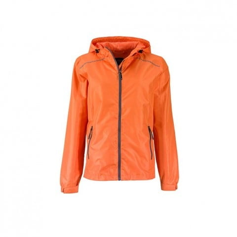 Orange - Ladies` Rain Jacket