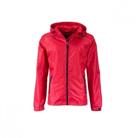 Red - Ladies` Rain Jacket