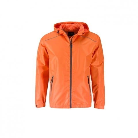 Orange - Mens` Rain Jacket