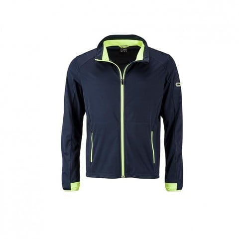 Navy - Men`s Sports Softshell Jacket