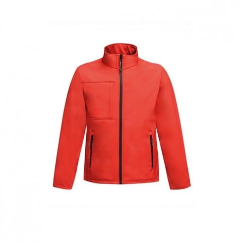 rot softshell mit stickerei