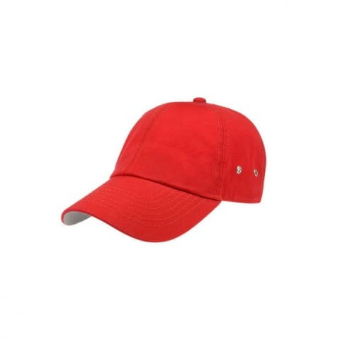 czerwona czapka action z nadrukiem