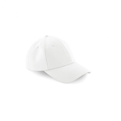 biała czapka reklamowa z haftem