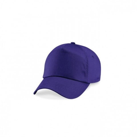 fioletowa czapka 5-panelowa Beechfield
